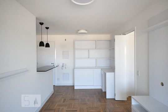 sala de apartamento à venda com 1 quarto, 50m² em Campo Belo, São Paulo