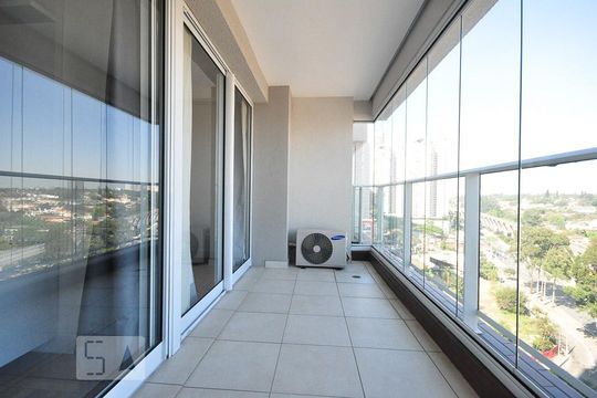 varanda de apartamento à venda com 1 quarto, 50m² em Campo Belo, São Paulo