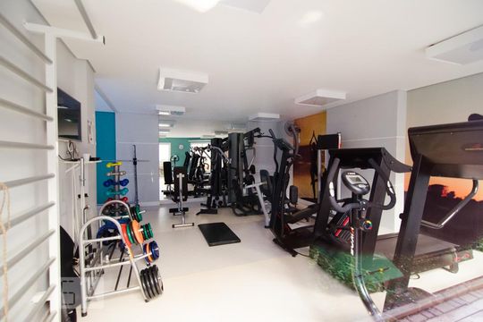 Dependências do prédio - academia de apartamento à venda com 3 quartos, 70m² em Mansões Santo Antônio, Campinas