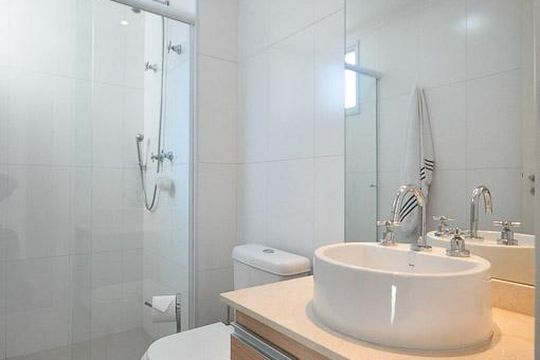 banheiro suíte 1 de apartamento à venda com 3 quartos, 168m² em Vila Andrade, São Paulo