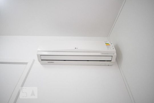 detalhe da suíte de apartamento para alugar com 1 quarto, 60m² em Jardim Leonor, São Paulo