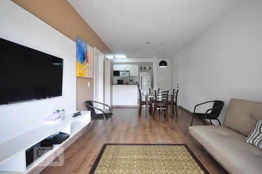 sala de apartamento para alugar com 1 quarto, 60m² em Jardim Leonor, São Paulo