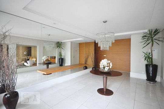 hall social de apartamento para alugar com 1 quarto, 60m² em Jardim Leonor, São Paulo