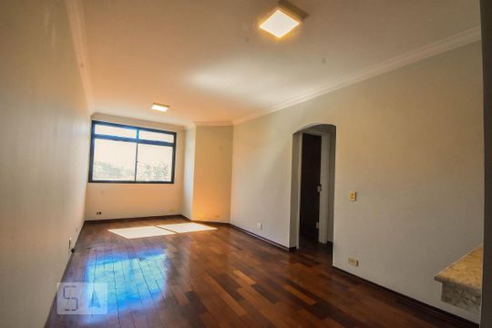 Sala de apartamento para alugar com 1 quarto, 63m² em Santo Amaro, São Paulo