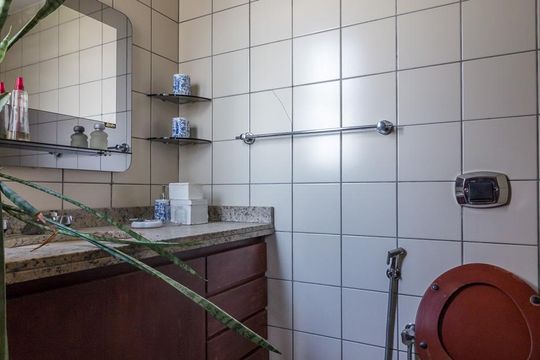 Banheiro do Quarto 3 (suite) de apartamento para alugar com 3 quartos, 86m² em Ipiranga, São Paulo