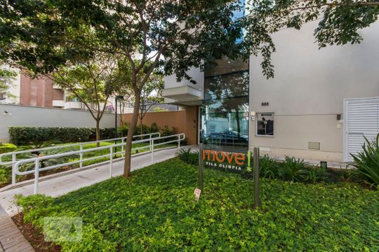 Fachada de apartamento à venda com 2 quartos, 76m² em Vila Olímpia, São Paulo