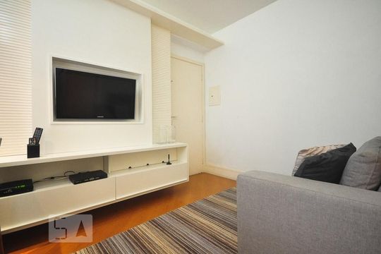 sala de apartamento à venda com 1 quarto, 60m² em Vila Andrade, São Paulo