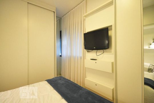 suíte de apartamento à venda com 1 quarto, 60m² em Vila Andrade, São Paulo