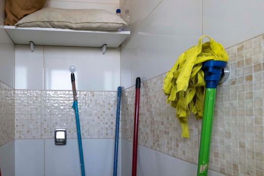 Banheiro de serviço de apartamento à venda com 2 quartos, 69m² em Vila Moinho Velho, São Paulo