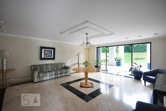 hall social de apartamento para alugar com 2 quartos, 60m² em Vila Andrade, São Paulo