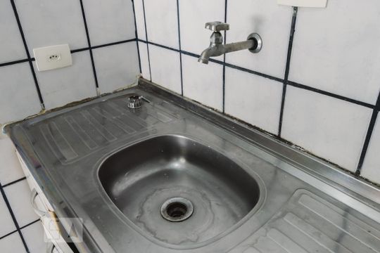 Cozinha Pia de kitnet/studio à venda com 1 quarto, 30m² em Barra Funda, São Paulo