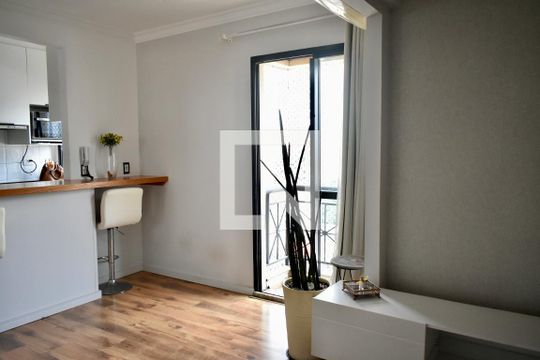 Sala de apartamento para alugar com 1 quarto, 52m² em Chácara Inglesa, São Paulo