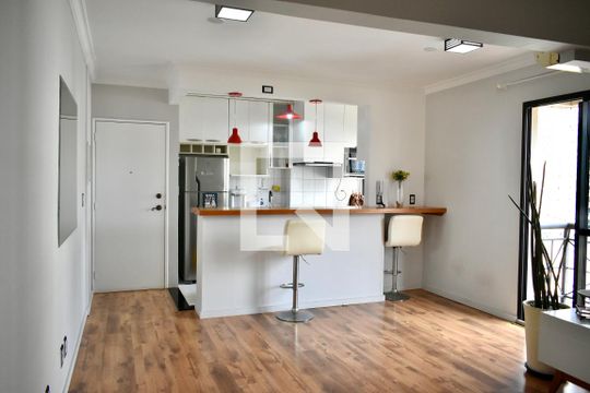 Sala de apartamento para alugar com 1 quarto, 52m² em Chácara Inglesa, São Paulo