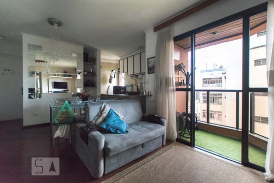Sala de apartamento à venda com 1 quarto, 45m² em Santa Cecília, São Paulo