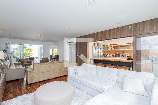 Sala de casa de condomínio à venda com 4 quartos, 399m² em Brooklin Paulista, São Paulo