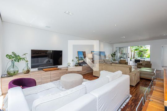 Sala de casa de condomínio à venda com 4 quartos, 399m² em Brooklin Paulista, São Paulo