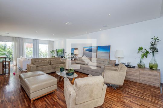 Sala de casa de condomínio à venda com 4 quartos, 399m² em Brooklin Paulista, São Paulo