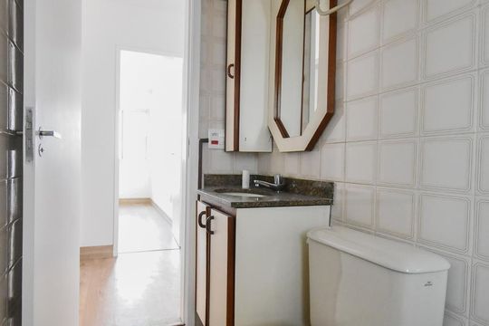 Banheiro 01 de apartamento para alugar com 2 quartos, 70m² em Brooklin Novo, São Paulo