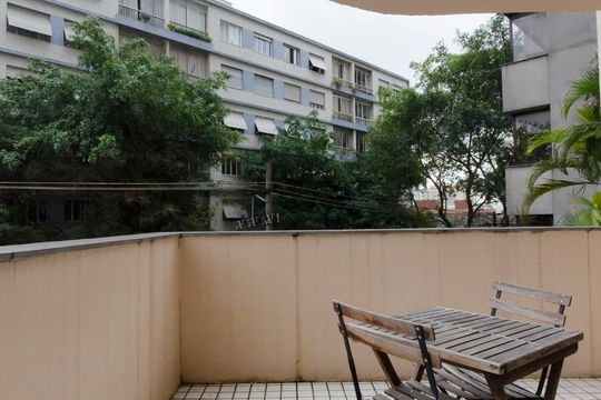 Varanda de kitnet/studio para alugar com 1 quarto, 36m² em Santa Cecília, São Paulo