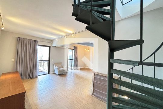Sala de apartamento para alugar com 1 quarto, 95m² em Itaim Bibi, São Paulo