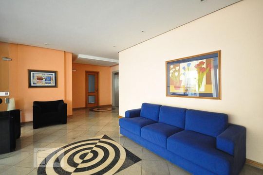 hall social de apartamento à venda com 2 quartos, 65m² em Vila Indiana, São Paulo
