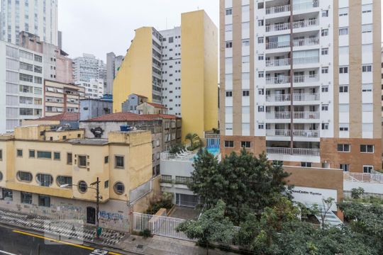 Vista de apartamento para alugar com 1 quarto, 45m² em Vila Buarque, São Paulo
