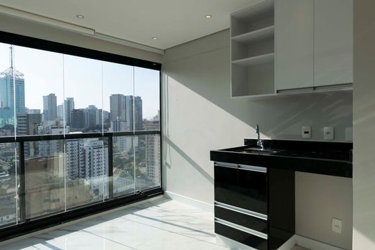 Varanda Gourmet de kitnet/studio à venda com 1 quarto, 33m² em Vila Mariana, São Paulo