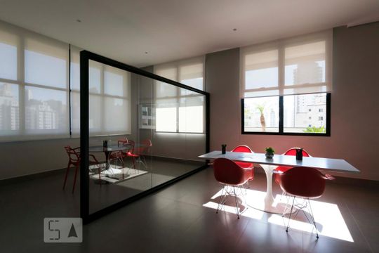 Área comum - Lounge de kitnet/studio para alugar com 1 quarto, 33m² em Vila Mariana, São Paulo