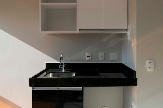 Varanda Gourmet (Armários) de kitnet/studio para alugar com 1 quarto, 33m² em Vila Mariana, São Paulo