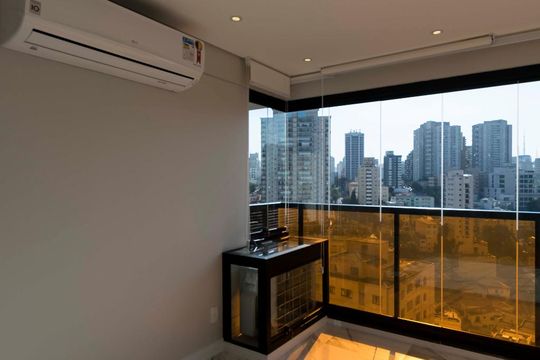 Varanda Gourmet de kitnet/studio para alugar com 1 quarto, 33m² em Vila Mariana, São Paulo
