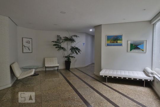Hall de apartamento para alugar com 1 quarto, 50m² em Jardim Paulistano, São Paulo