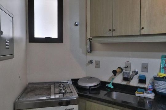 Coziniha de apartamento para alugar com 1 quarto, 50m² em Jardim Paulistano, São Paulo