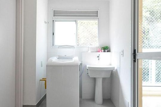 área de serviço de apartamento para alugar com 3 quartos, 102m² em Lar São Paulo, São Paulo