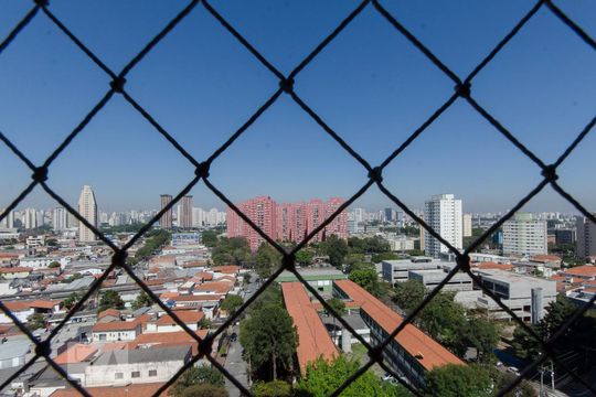 Vista sala de apartamento à venda com 3 quartos, 128m² em Jardim das Laranjeiras, São Paulo