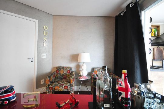 detalhe da sala de apartamento à venda com 2 quartos, 81m² em Vila Mascote, São Paulo
