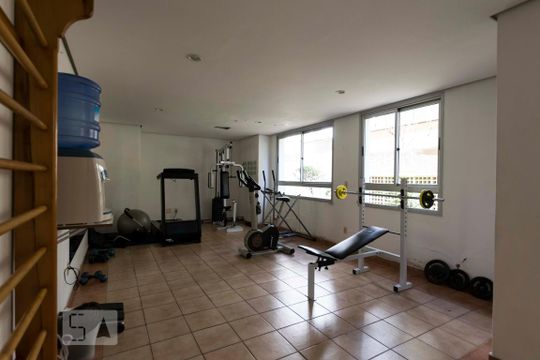 Área comum - Academia de apartamento para alugar com 2 quartos, 60m² em Vila Gumercindo, São Paulo