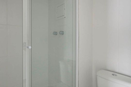 Banheiro de kitnet/studio à venda com 1 quarto, 35m² em Brooklin Paulista, São Paulo