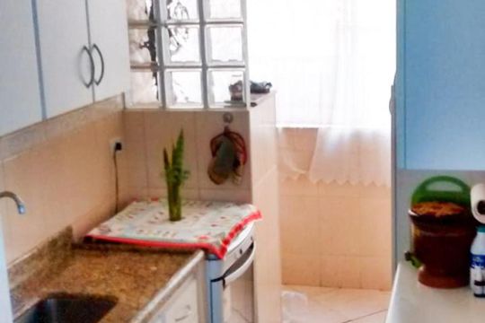 cozinha de apartamento à venda com 3 quartos, 77m² em Conjunto Residencial Parque Bandeirantes, Campinas