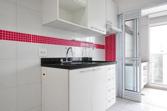 cozinha de apartamento para alugar com 3 quartos, 89m² em Vila Andrade, São Paulo