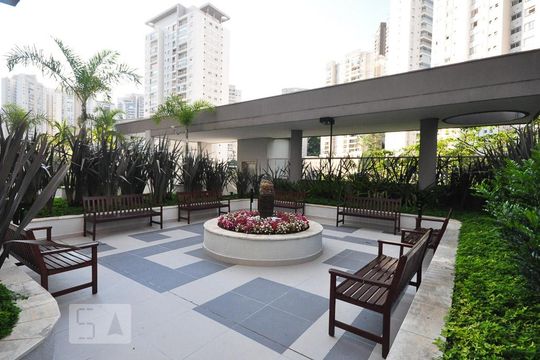 área de descanso de apartamento para alugar com 3 quartos, 89m² em Vila Andrade, São Paulo