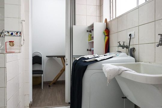 Área de serviço de apartamento à venda com 3 quartos, 87m² em Indianópolis, São Paulo
