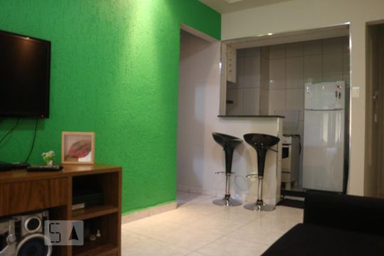 Detalhe Sala de apartamento à venda com 1 quarto, 63m² em Bela Vista, São Paulo