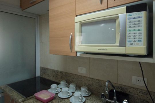Cozinha de apartamento à venda com 1 quarto, 54m² em Cidade Monções, São Paulo