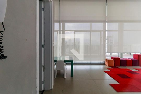 Área comum de kitnet/studio para alugar com 0 quarto, 41m² em Brooklin Paulista, São Paulo