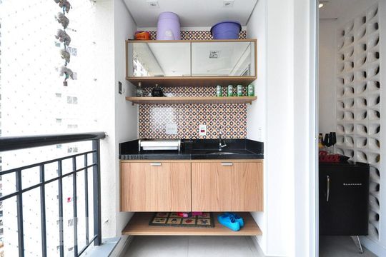 varanda gourmet	 de apartamento à venda com 2 quartos, 64m² em Vila Suzana, São Paulo