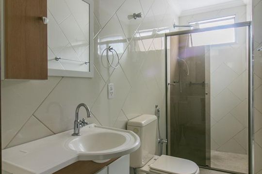 Banheiro de apartamento para alugar com 1 quarto, 75m² em Santo Antônio, São Caetano do Sul