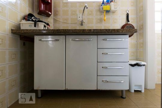 Cozinha (Armários) de apartamento para alugar com 2 quartos, 56m² em Vila Clementino, São Paulo