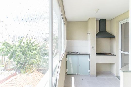 Varanda Gourmet de apartamento para alugar com 3 quartos, 112m² em Vila Valparaíso, Santo André