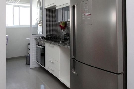 Cozinha de apartamento à venda com 2 quartos, 45m² em Jardim Ibitirama, São Paulo