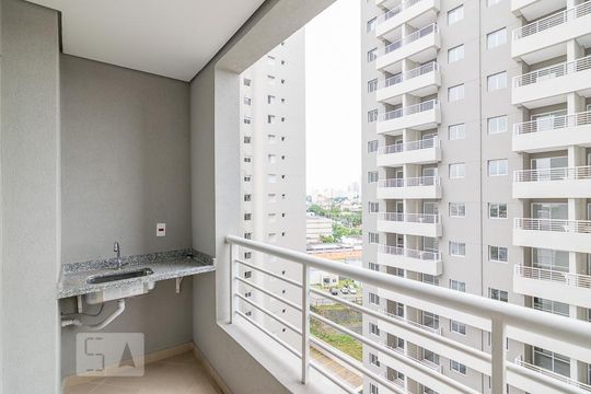 Varanda Gourmet de kitnet/studio para alugar com 1 quarto, 48m² em Jardim do Mar, São Bernardo do Campo